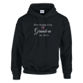 Promoted to Grandma Est. 2026 Hoodie in classic black with “Promoted to Grandma” text, heart icon, and “Est. 2026” design printed on the front