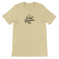 Proud Grandma T-Shirt in cozy sand with “Proud Grandma” text design printed on the front