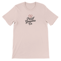 Proud Grandma T-Shirt in blush pink with “Proud Grandma” text design printed on the front