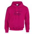 Promoted to Grandma Est. 2026 Hoodie in rose pink with “Promoted to Grandma” script, heart graphic, and “Est. 2026” text printed on the front
